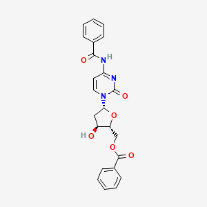 molecular formula C23H21N3O6 B12860138 N-Benzoyl-5'-O-benzoyl-2'-deoxycytidine CAS No. 4803-92-3