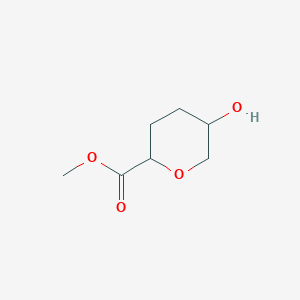 molecular formula C7H12O4 B12860215 Methyl 5-hydroxytetrahydro-2H-pyran-2-carboxylate 