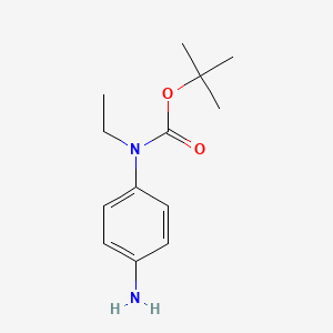 molecular formula C13H20N2O2 B12860371 (4-Amino-phenyl)-ethyl-carbamic acid tert-butyl ester 
