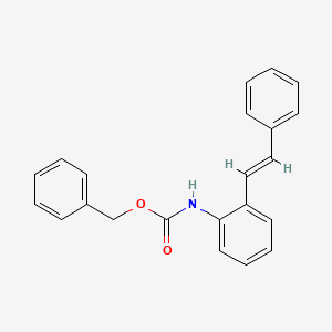 molecular formula C22H19NO2 B12860424 Benzyl (E)-(2-styrylphenyl)carbamate 