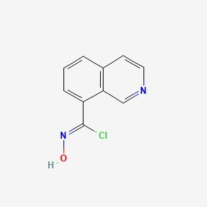 molecular formula C10H7ClN2O B12860443 N-Hydroxyisoquinoline-8-carbimidoyl chloride 
