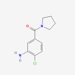 2-Chloro-5-(pyrrolidin-1-ylcarbonyl)aniline