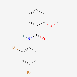 molecular formula C14H11Br2NO2 B12860558 N-(2,4-dibromophenyl)-2-methoxybenzamide 