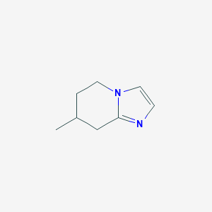 molecular formula C8H12N2 B128608 7-Methyl-5,6,7,8-tetrahydroimidazo[1,2-a]pyridine CAS No. 144042-81-9