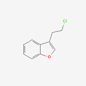 molecular formula C10H9ClO B12861026 3-(2-Chloroethyl)benzofuran 