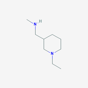 molecular formula C9H20N2 B1286104 1-(1-Ethylpiperidin-3-YL)-N-methylmethanamine CAS No. 937648-03-8