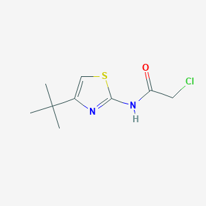 molecular formula C9H13ClN2OS B1286107 N-(4-tert-butyl-1,3-thiazol-2-yl)-2-chloroacetamide CAS No. 908509-16-0
