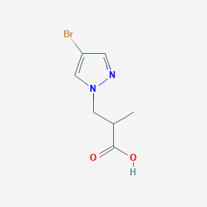 molecular formula C7H9BrN2O2 B1286115 3-(4-bromo-1H-pyrazol-1-yl)-2-methylpropanoic acid CAS No. 925607-95-0