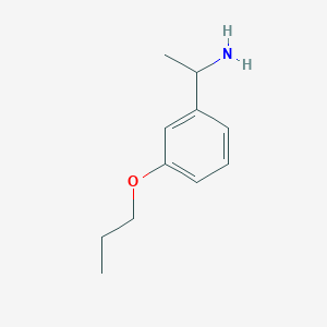 molecular formula C11H17NO B1286123 1-(3-Propoxyphenyl)ethanamine CAS No. 925650-26-6