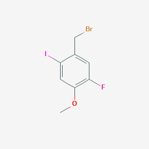 molecular formula C8H7BrFIO B12861238 5-Fluoro-2-iodo-4-methoxybenzyl bromide 