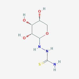 molecular formula C6H13N3O4S B12861294 D-Ribopyranosyl thiosemicarbazide 