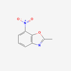 molecular formula C8H6N2O3 B12861313 2-Methyl-7-nitrobenzo[d]oxazole 
