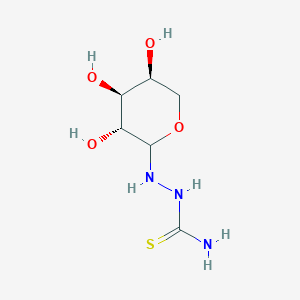 molecular formula C6H13N3O4S B12861353 L-Arabinopyranosyl thiosemicarbazide 