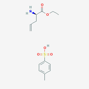 molecular formula C14H21NO5S B12861368 Ethyl (R)-2-aminopent-4-enoate 4-methylbenzenesulfonate 
