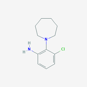molecular formula C12H17ClN2 B1286155 2-(Azepan-1-yl)-3-chloroaniline CAS No. 926215-35-2