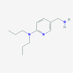 molecular formula C12H21N3 B1286161 5-(Aminomethyl)-N,N-dipropyl-2-pyridinamine CAS No. 926218-32-8