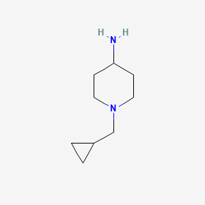 molecular formula C9H18N2 B1286171 1-(Cyclopropylmethyl)piperidin-4-amine CAS No. 380424-59-9