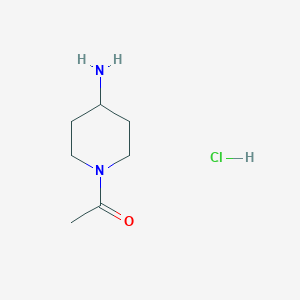 molecular formula C7H15ClN2O B1286175 1-Acetyl-4-aminopiperidine hydrochloride CAS No. 214147-48-5