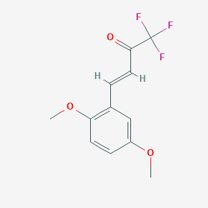 molecular formula C12H11F3O3 B1286180 4-(2,5-Dimethoxyphenyl)-1,1,1-trifluorobut-3-EN-2-one CAS No. 1007105-55-6