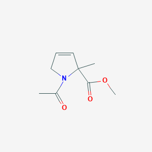 molecular formula C9H13NO3 B12861843 Methyl 1-acetyl-2-methyl-2,5-dihydro-1H-pyrrole-2-carboxylate 