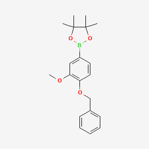 2-(4-(Benzyloxy)-3-methoxyphenyl)-4,4,5,5-tetramethyl-1,3,2-dioxaborolane