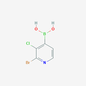 molecular formula C5H4BBrClNO2 B1286192 2-Bromo-3-chloropyridine-4-boronic acid CAS No. 1003043-31-9