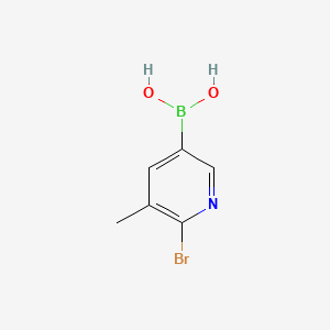 molecular formula C6H7BBrNO2 B1286193 2-Bromo-3-methylpyridine-5-boronic acid CAS No. 1003043-34-2