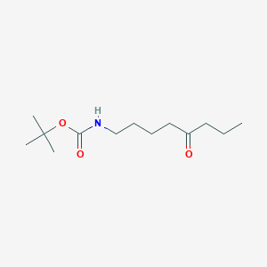 molecular formula C13H25NO3 B12861998 tert-Butyl (5-oxooctyl)carbamate 