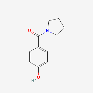 molecular formula C11H13NO2 B1286207 (4-Hydroxyphenyl)(pyrrolidin-1-yl)methanone CAS No. 478929-28-1