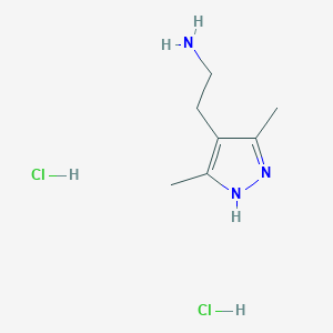 [2-(3,5-dimethyl-1H-pyrazol-4-yl)ethyl]amine dihydrochloride