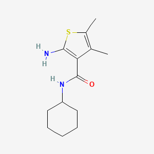 2-amino-N-cyclohexyl-4,5-dimethylthiophene-3-carboxamide
