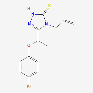 4-allyl-5-[1-(4-bromophenoxy)ethyl]-4H-1,2,4-triazole-3-thiol