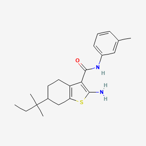 2-Amino-6-tert-pentyl-N-m-tolyl-4,5,6,7-tetrahydrobenzo[b]thiophene-3-carboxamide
