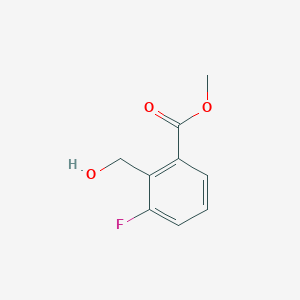 molecular formula C9H9FO3 B12862443 Methyl 3-fluoro-2-(hydroxymethyl)benzoate 