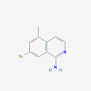 molecular formula C10H9BrN2 B12862481 7-Bromo-5-methylisoquinolin-1-amine CAS No. 1935486-04-6