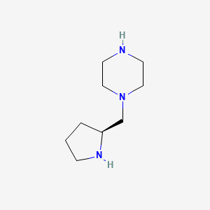 molecular formula C9H19N3 B12862529 (S)-1-(Pyrrolidin-2-ylmethyl)piperazine 