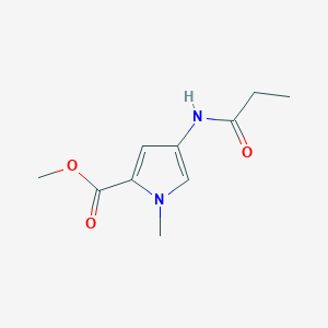 molecular formula C10H14N2O3 B12862565 Methyl 1-methyl-4-propionamido-1H-pyrrole-2-carboxylate 