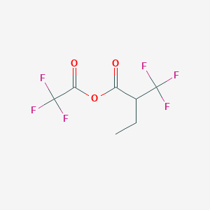 molecular formula C7H6F6O3 B12862596 Ethyl O-(trifluoroacetyl)-3,3,3-trifluoropropanoate 