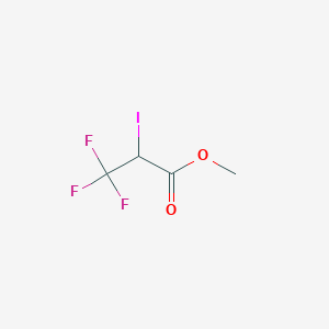 molecular formula C4H4F3IO2 B12862612 Methyl 3,3,3-trifluoro-2-iodopropanoate CAS No. 666-93-3