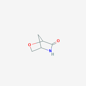 molecular formula C5H7NO2 B12862637 2-Oxa-5-azabicyclo[2.2.1]heptan-6-one 