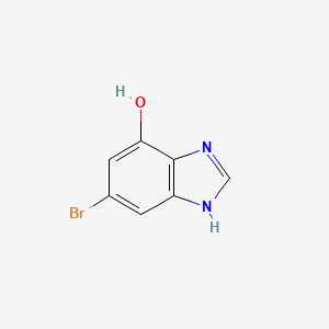 molecular formula C7H5BrN2O B12862683 6-Bromo-1H-benzo[d]imidazol-4-ol 