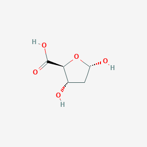 molecular formula C5H8O5 B12862807 (2S,3S,5S)-3,5-Dihydroxytetrahydrofuran-2-carboxylic acid 