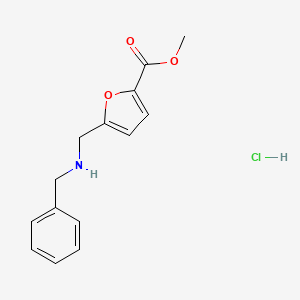 Methyl 5-[(benzylamino)methyl]-2-furoate hydrochloride