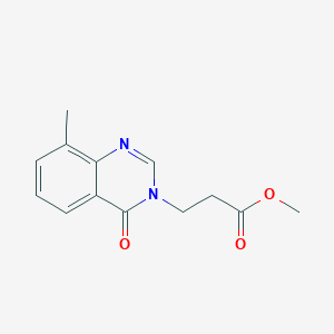 molecular formula C13H14N2O3 B12862846 Methyl 3-(8-Methyl-4-oxoquinazolin-3(4H)-yl)propanoate 