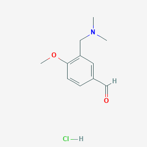 3-((Dimethylamino)methyl)-4-methoxybenzaldehyde hydrochloride