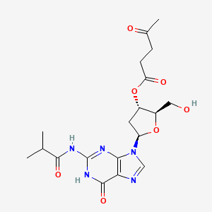 molecular formula C19H25N5O7 B12862871 1,3-Dihydro-5,6-dichlorobenzo(c)thiophene-S,S-dioxide1,3-dihydro-5,6-dichlorobenzo(c)thiophene-S,S-dioxide 
