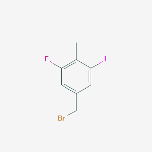 molecular formula C8H7BrFI B12862880 3-Fluoro-5-iodo-4-methylbenzyl bromide 