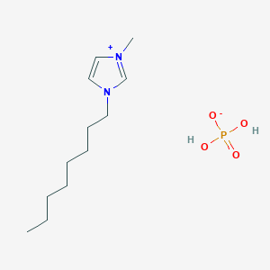 molecular formula C12H25N2O4P B12862885 1-Octyl-3-methylimidazolium dihydrogen phosphate 
