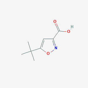 molecular formula C8H11NO3 B1286294 5-(Tert-butyl)isoxazole-3-carboxylic acid CAS No. 90607-21-9
