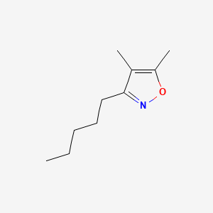 molecular formula C10H17NO B12862942 4,5-Dimethyl-3-pentylisoxazole 